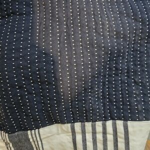 Navy Blue Polka Dot Fabric